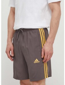 Kratke hlače adidas moške, siva barva, IS1394