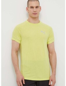 Kratka majica Puma EVOSTRIPE moška, zelena barva, 678992