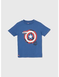 Otroška bombažna kratka majica zippy x Marvel