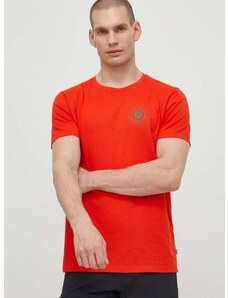 Kratka majica Fjallraven 1960 Logo T-shirt moška, oranžna barva, F87313