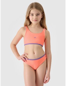 4F Girl's two-piece swimsuit - coral/purple