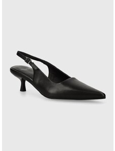 Usnjene visoke pete Vagabond Shoemakers LYKKE črna barva, 5714-301-20