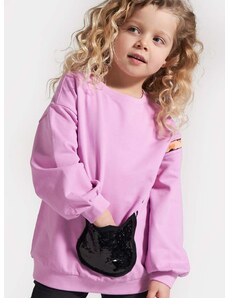 Otroški pulover Coccodrillo roza barva