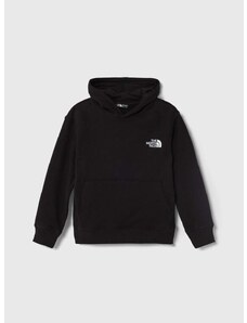 Pulover The North Face OVERSIZED HOODIE črna barva, s kapuco