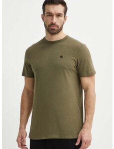 Kratka majica Fjallraven Hemp Blend moška, zelena barva, F12600215