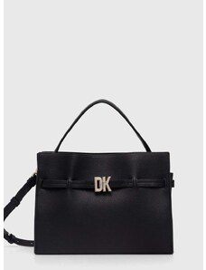 Usnjena torbica Dkny črna barva, R413KB93