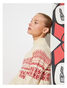 Koton Turtleneck pulover pleten teksturiran vzorec