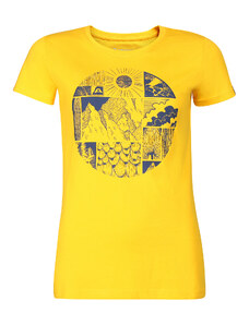 Women's T-shirt made of organic cotton ALPINE PRO ECCA spectra yellow variant pb