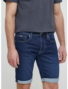 Jeans kratke hlače Pepe Jeans SLIM GYMDIGO SHORT moške, mornarsko modra barva, PM801075DP4