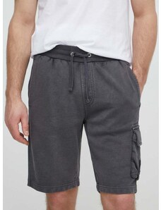 Bombažne kratke hlače Calvin Klein Jeans siva barva, J30J325137