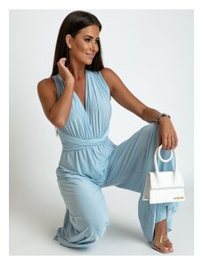 FASARDI Blue jumpsuit tied in several ways