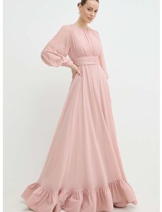 Obleka Nissa roza barva, RS14870