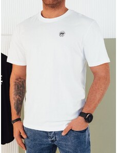 Dstreet Trendovska bela majica z nežnim logom