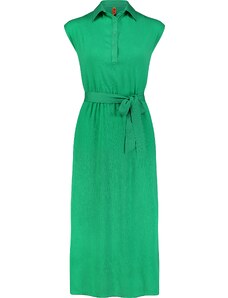 Nordblanc Zelena ženska obleka CHEMISE