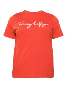 Tommy Hilfiger Curve Majica rdeča / bela