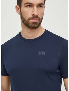 Funkcionalna kratka majica Helly Hansen Solen mornarsko modra barva, 49349