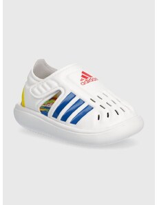 Otroški čevlji za vodo adidas WATER SANDAL I bela barva