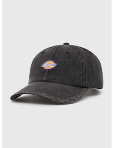 Bombažna bejzbolska kapa Dickies črna barva