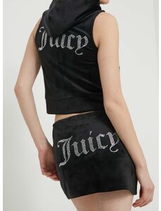Žametno krilo Juicy Couture črna barva