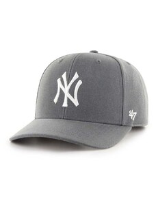 Kapa iz mešanice volne 47 brand MLB New York Yankees siva barva, B-CLZOE17WBP-CC