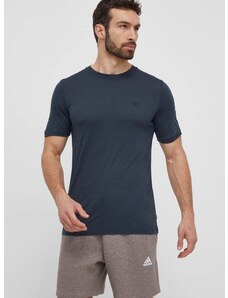 Volnen t-shirt Fjallraven Abisko Wool mornarsko modra barva, F87193