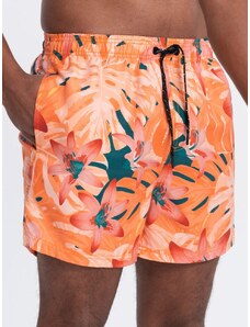 Ombre Clothing Oranžne kopalke z motivom rože V5 SRBS-0140