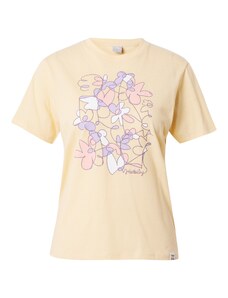 Iriedaily Majica 'Line Blossom' svetlo rumena / majnica / roza / bela