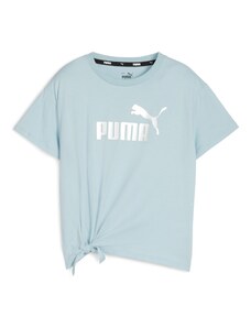 PUMA Majica 'Essentials+' pastelno modra / srebrna