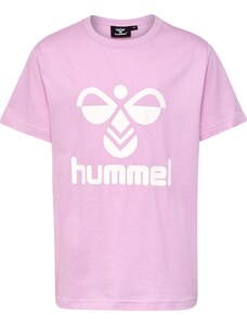 Hummel Majica 'Tres' svetlo roza / bela