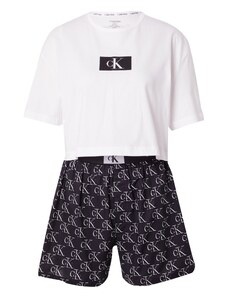Calvin Klein Underwear Kratke hlače za spanje črna / bela
