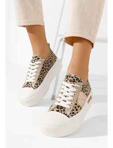 Zapatos Laneni čevlji Kelia leopardi