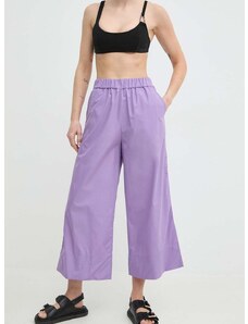 Bombažne hlače MAX&Co. vijolična barva, 2416131024200