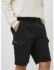 Jeans kratke hlače Tommy Jeans moške, črna barva, DM0DM18809