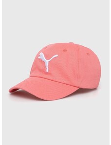 Bombažna bejzbolska kapa Puma roza barva, 024587