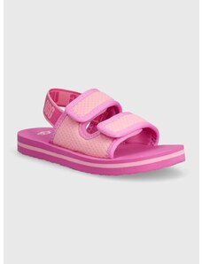 Otroški sandali UGG LENNON SLINGBACK roza barva