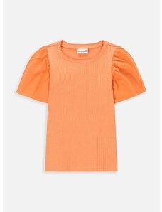 Otroška kratka majica Coccodrillo oranžna barva
