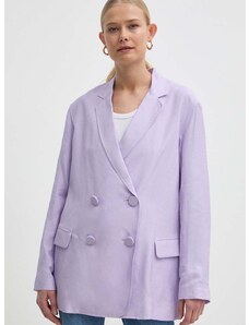 Suknjič Armani Exchange vijolična barva, 3DYG39 YN9RZ