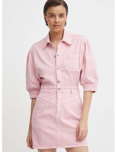 Obleka Pepe Jeans GRACIE roza barva, PL953518