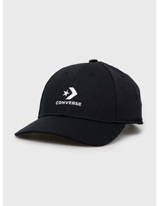 Kapa s šiltom Converse črna barva