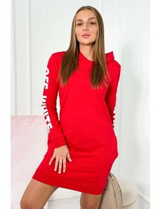 FASARDI Red hooded sports dress