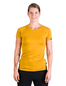 Northfinder Ženska turistična lahka hitro sušeča majica DIANNE goldenyellow