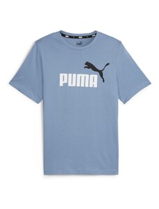 PUMA Funkcionalna majica 'Essentials' golobje modra / črna / bela