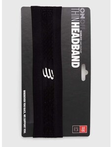 Naglavni trak Compressport Thin Headband On/Off črna barva, XBNU3919