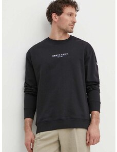 Bombažen pulover North Sails moški, črna barva, 691226