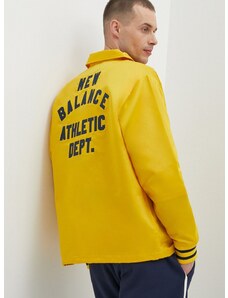 Srajčna jakna New Balance rumena barva, MJ41553GGL
