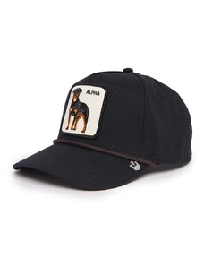 Bombažna bejzbolska kapa Goorin Bros Alpha Dog črna barva, 101-1133