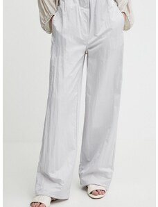 Hlače Calvin Klein Jeans ženske, siva barva, J20J223122