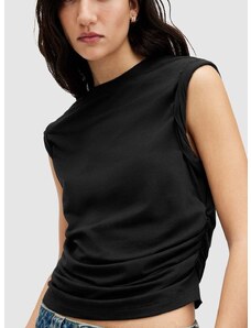 Majica AllSaints WEST TANK ženska, črna barva, WM535Z