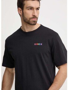 Bombažna kratka majica Calvin Klein Underwear črna barva, 000NM2631E