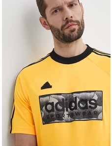 Kratka majica adidas TIRO moška, rumena barva, IS1536